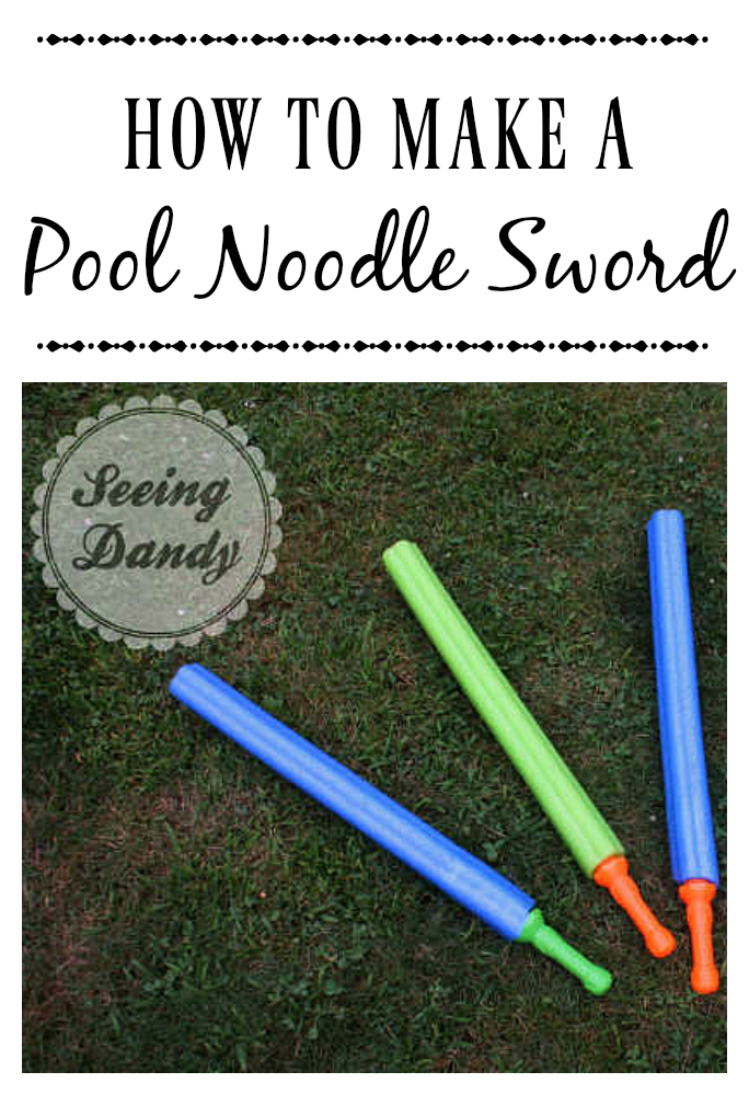 DIY pool noodle sword