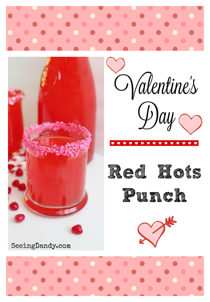 Easy to make Valentines Day punch recipe.