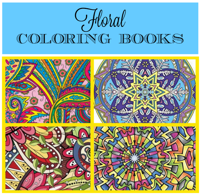 floral coloring books