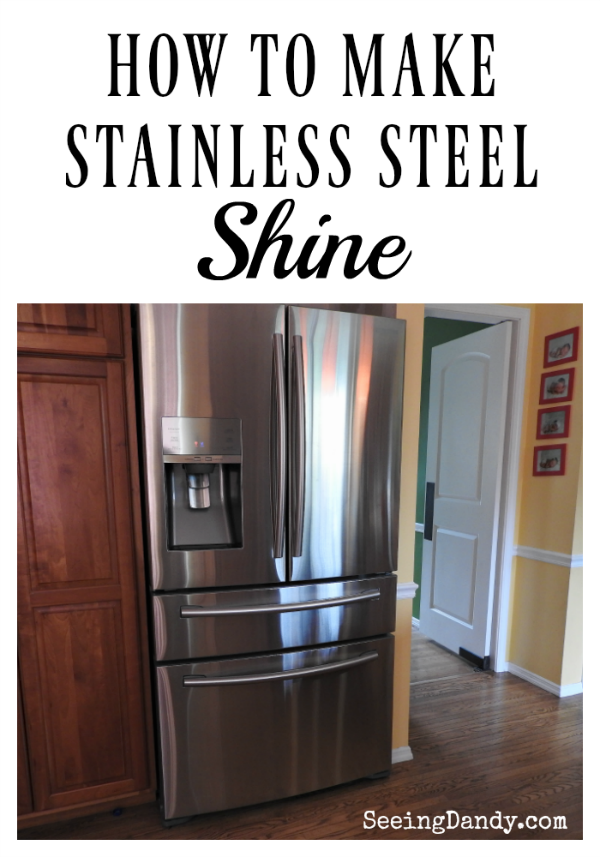 Best way for cleaning stainless steel appliances to make stainless steel shine.