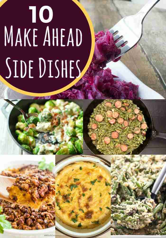 Easy to make ahead side dishes and Christmas casseroles.