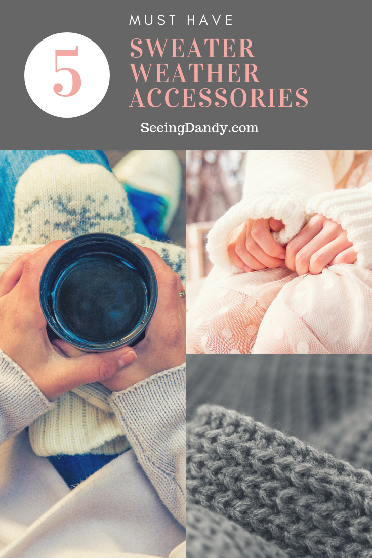 Examples of sweater weather accessories.
