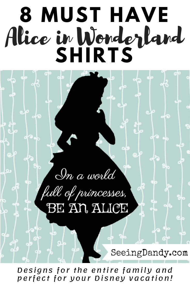 Alice in Wonderland shirts quote.