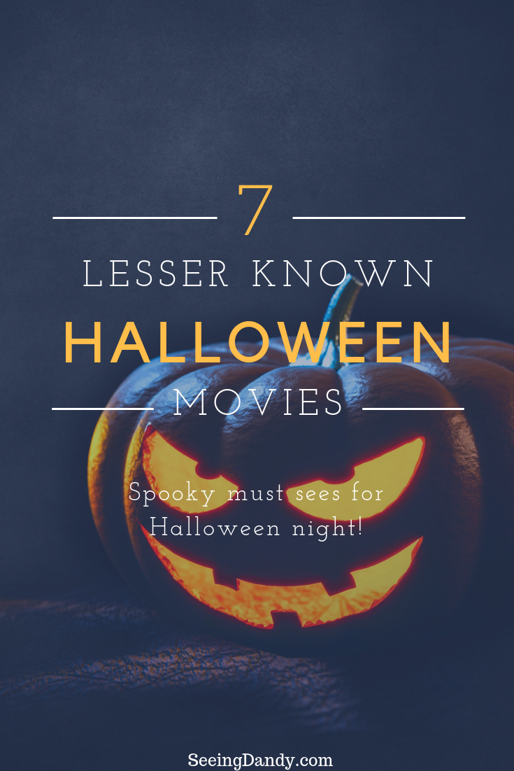 Lesser known Halloween movies carved pumpkin.