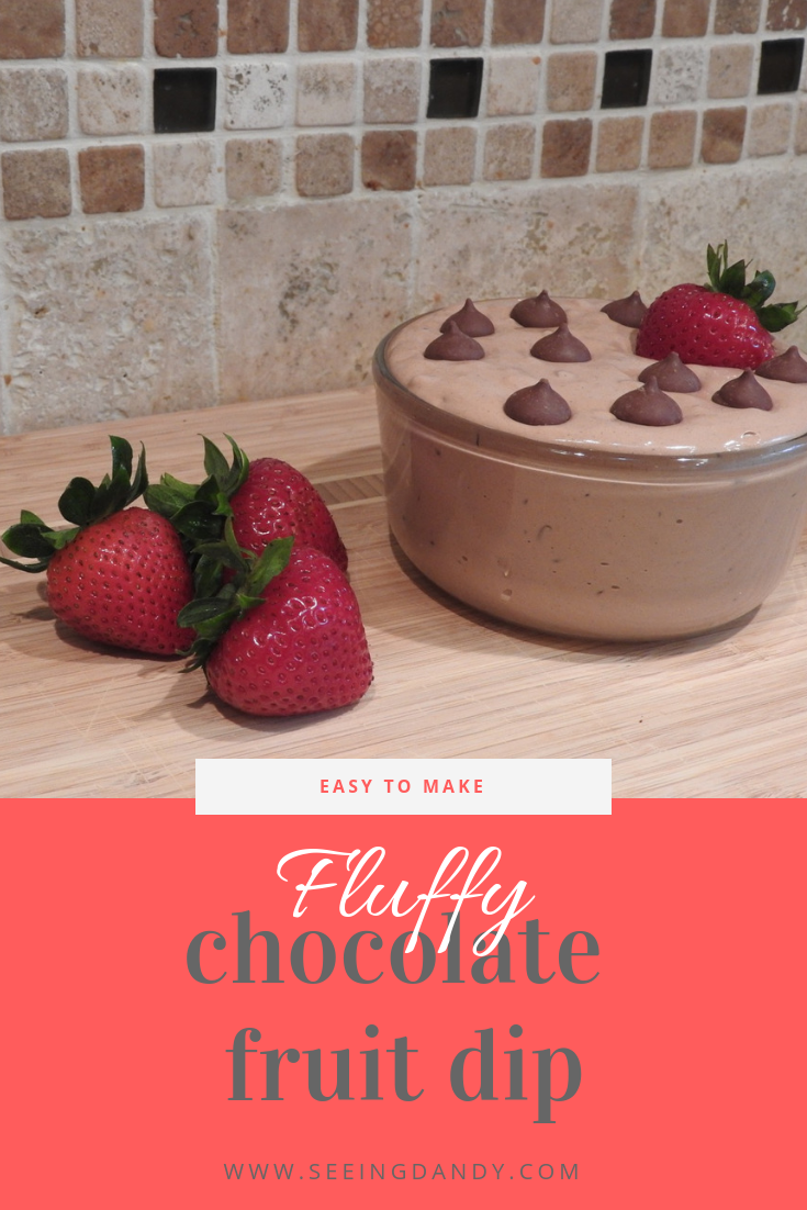 Easy to make Fluffy Chocolate Fruit Dip recipe.