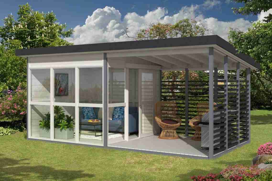Amazon DIY backyard guest house