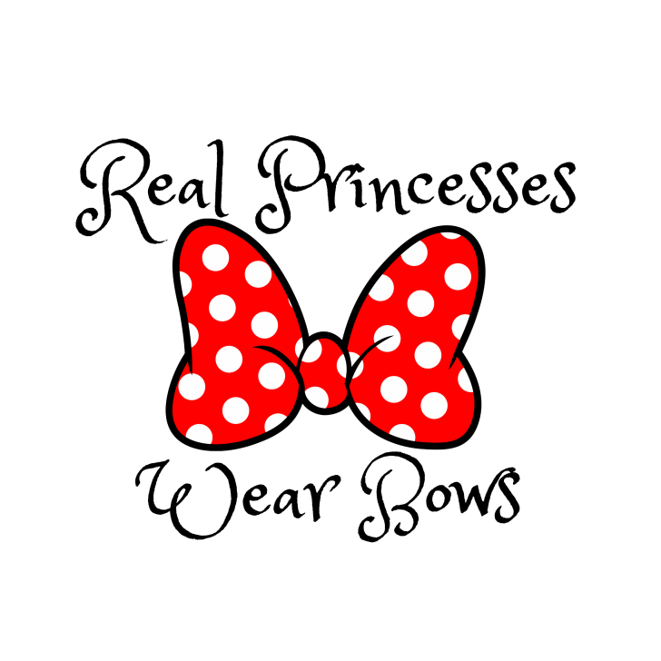 Minnie Mouse red and white bow.