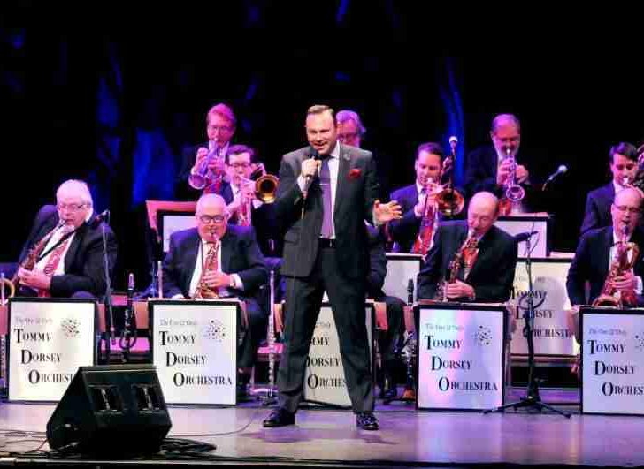 The Tommy Dorsey Orchestra big band swing performing.
