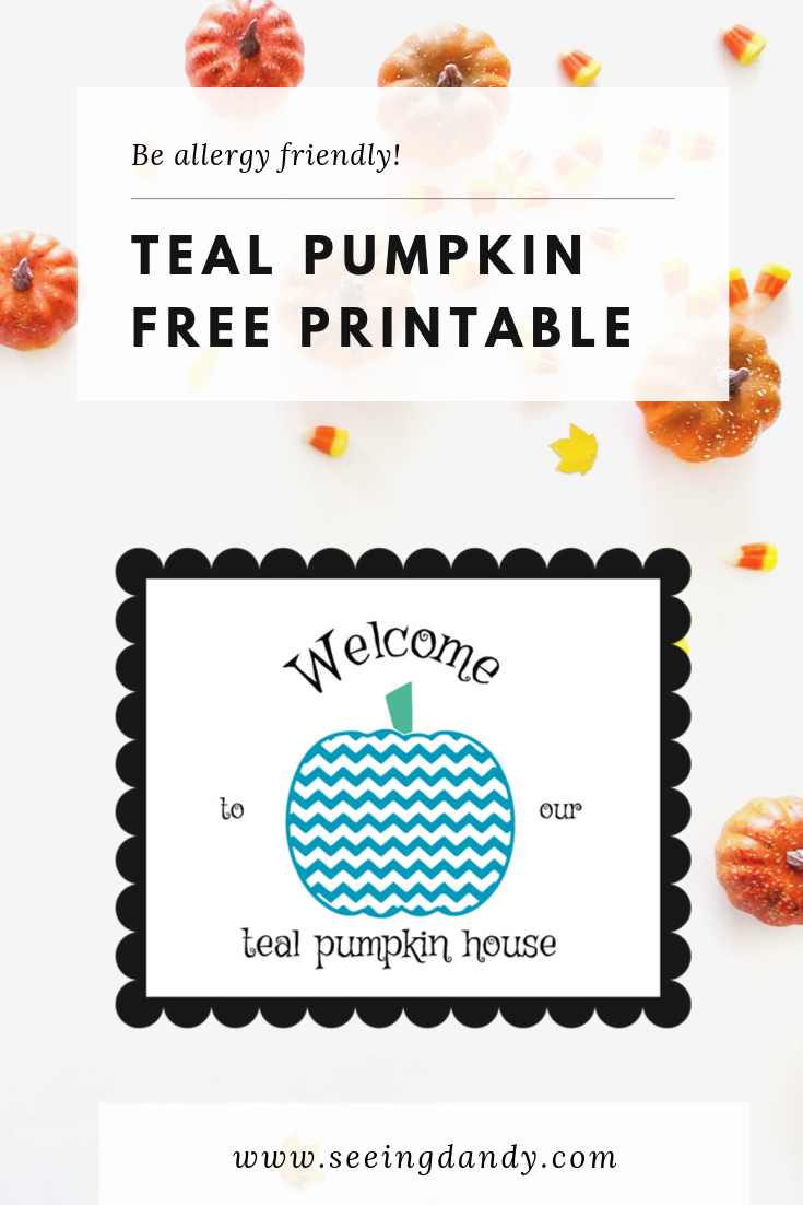Allergy friendly teal pumpkin free printable.