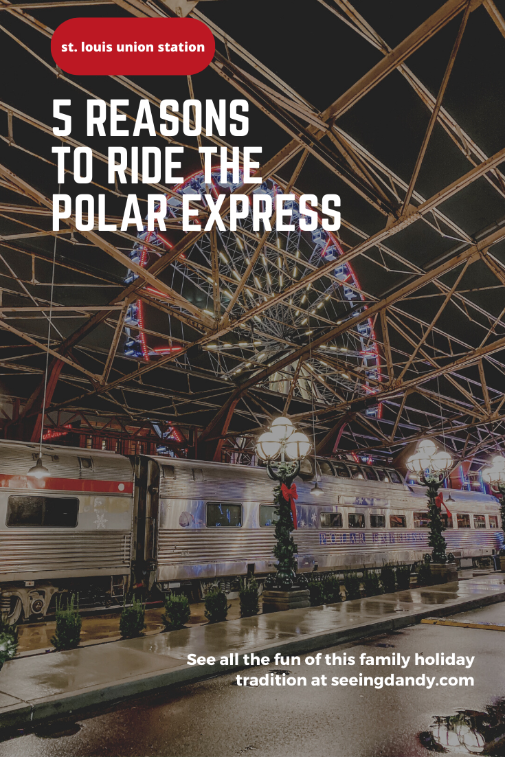 The St. Louis Wheel Union Station Polar Express Train