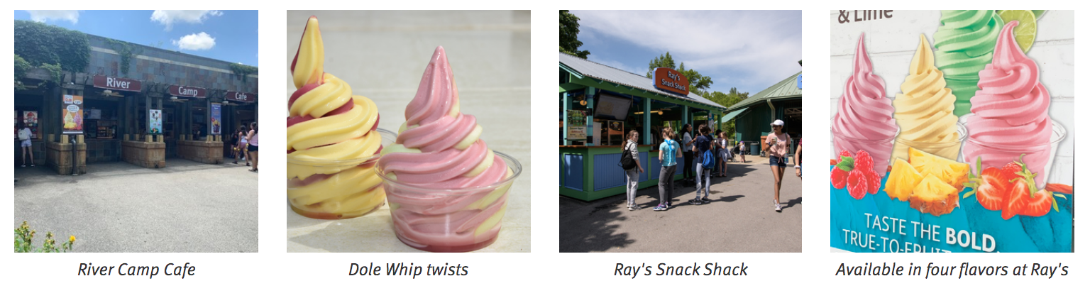 St Louis Zoo Dole Whip Rivers Edge River Camp Cafe Rays Snack Shack