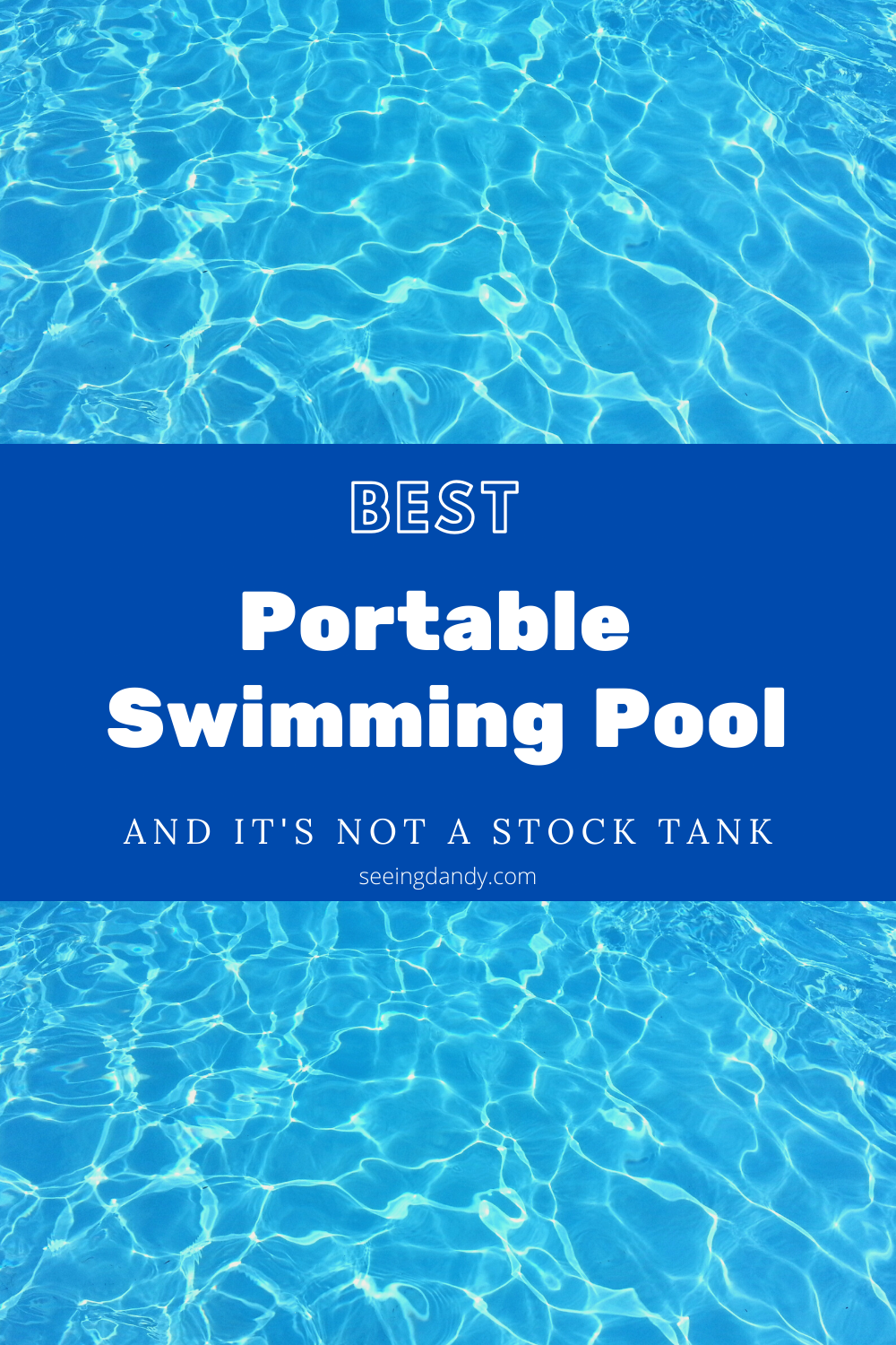 Best portable swimming pool not a stock tank pool