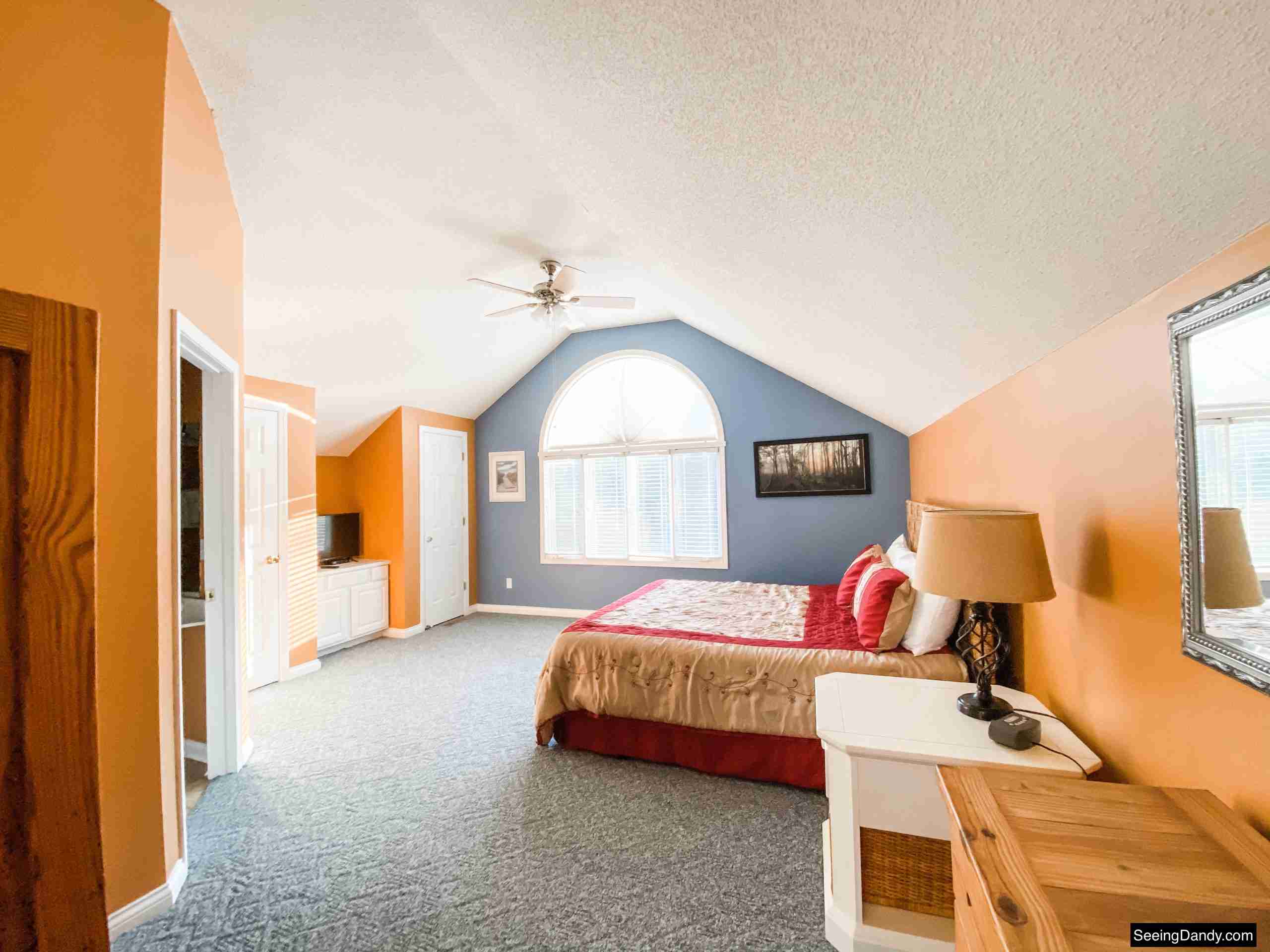 green turtle bay condo, elliebelle condo, condo master bedroom, nautical decor