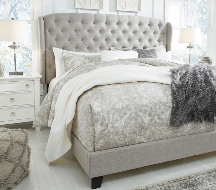 Larios Tufted Upholstered Low Profile Standard Bed, farmhouse style, farmhouse bedroom furniture, wayfair bedroom sets, bed sale, bedding sale