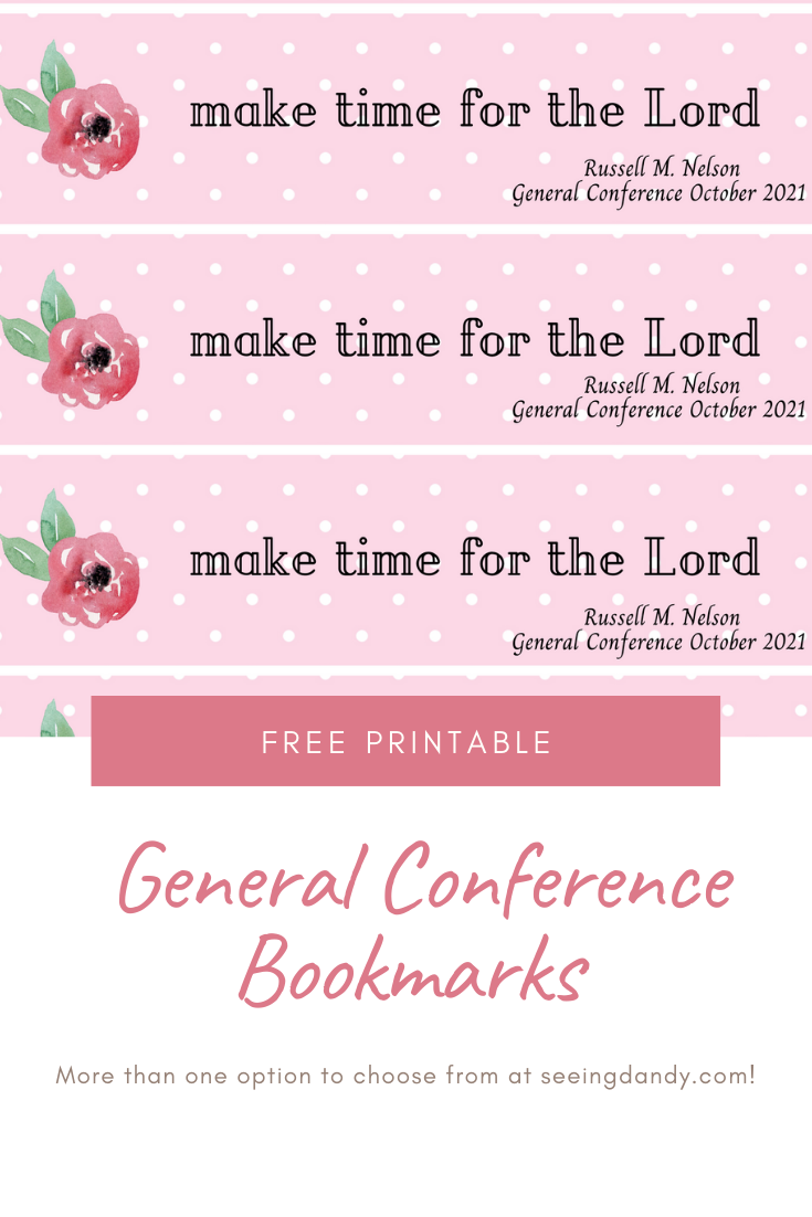 free printable general conference bookmarks