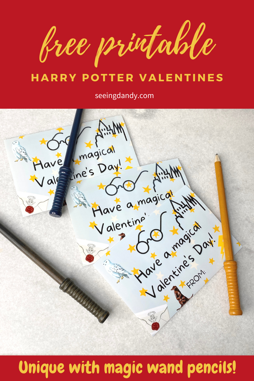 free printable harry potter valentines