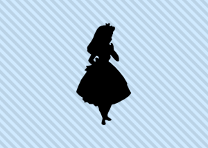 Alice in Wonderland shirts silhouette.