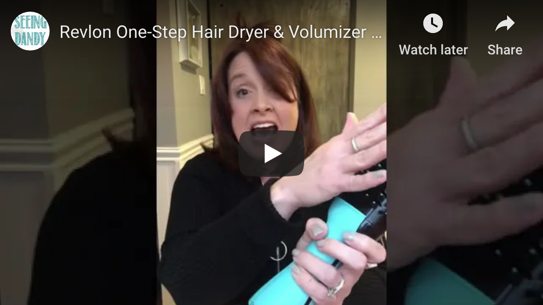 YouTube video of Revlon One Step Hair Dryer and Volumizer.