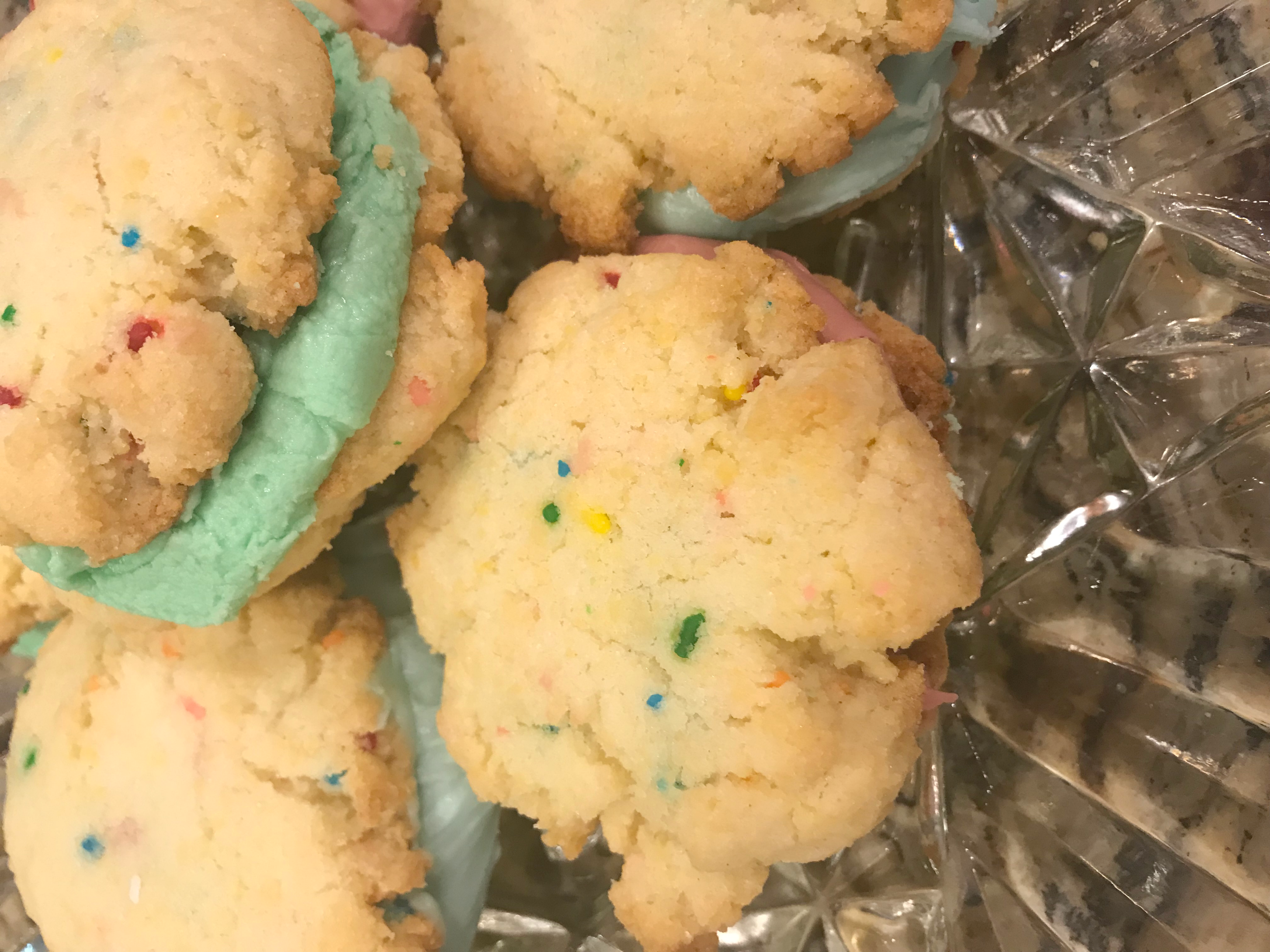 Colorful Funfetti Whoopie Pies perfect for spring.