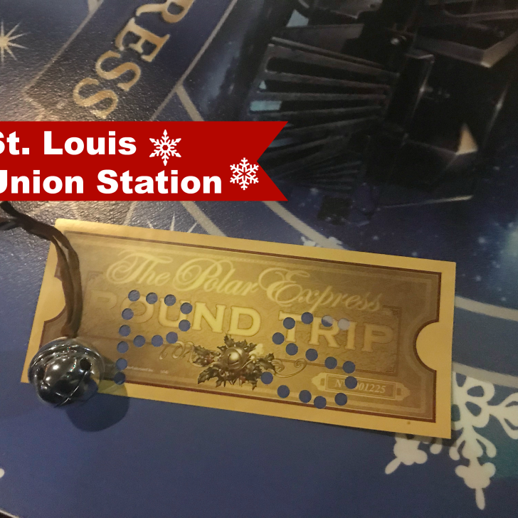 St. Louis Union Station Polar Express golden ticket.