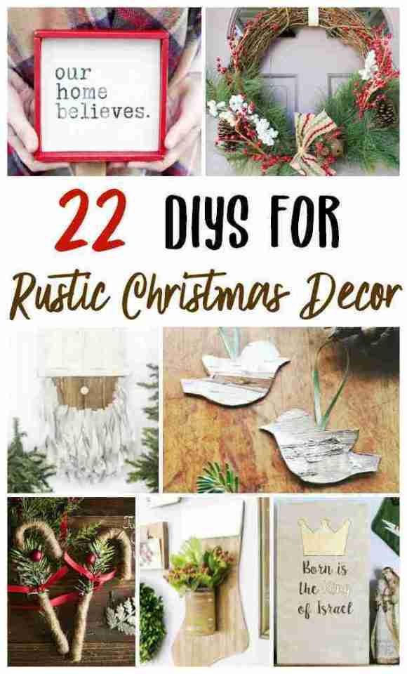 DIY Rustic Farmhouse Christmas Decor - Seeing Dandy Blog