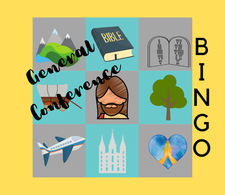 mormon pioneer covered wagon, free printable, october general conference, family games, bingo cards, church of jesus christ of latter day saints, salt lake city temple, lds clipart, lds mom blog, lds church primary activities, Dieter Friedrich Uchtdorf airplane