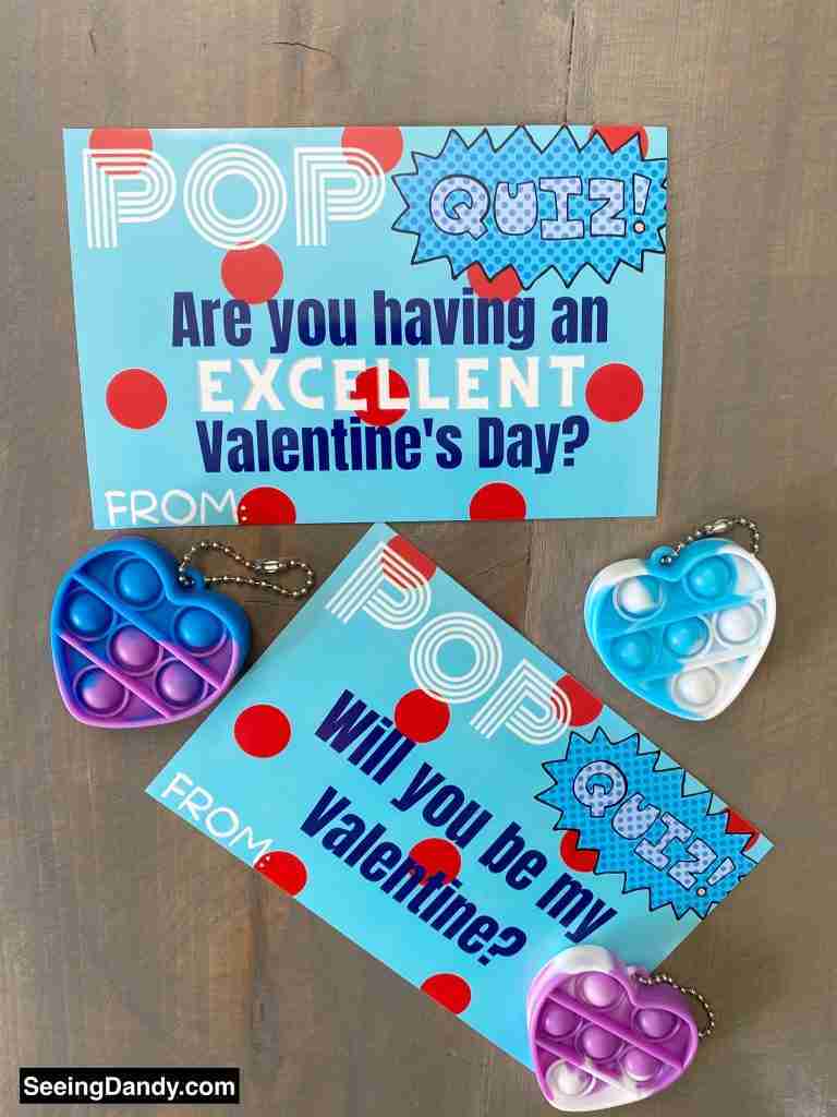 free printable pop quiz valentines