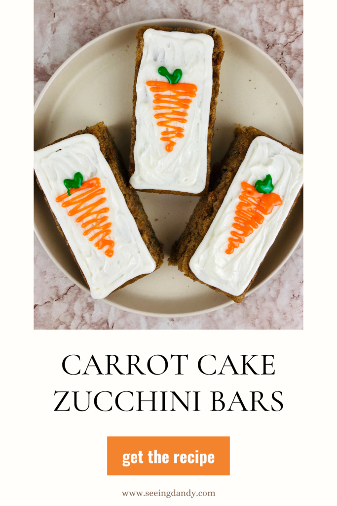 carrot cake zucchini bars