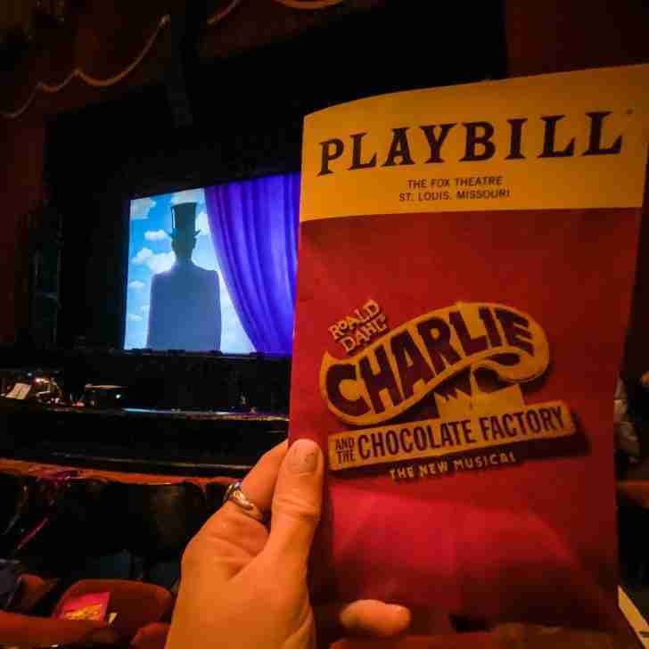 golden ticket charlie and the chocolate factory playbill