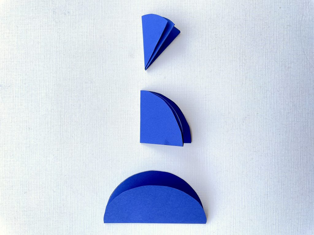 blue paper folding