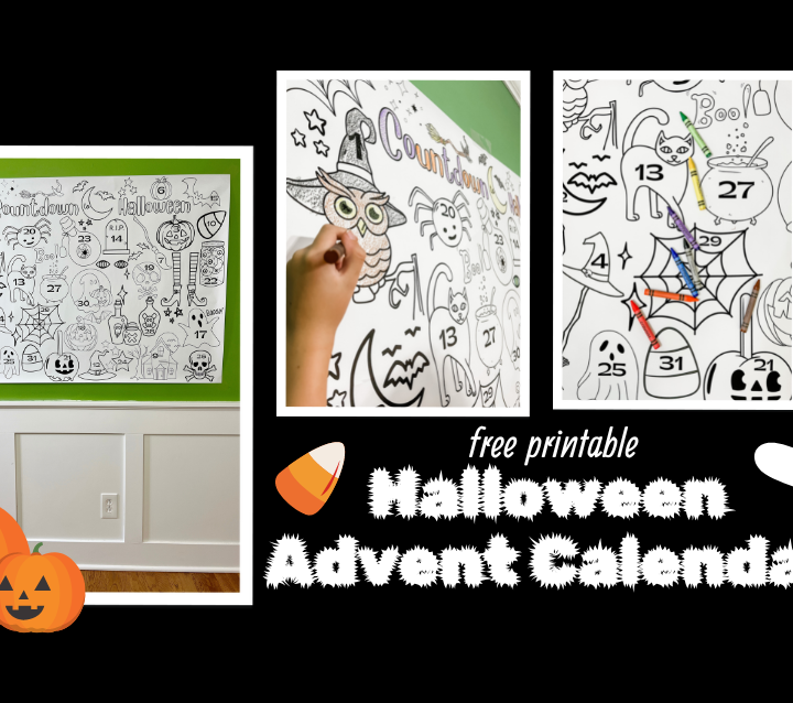 oversized halloween advent calendar