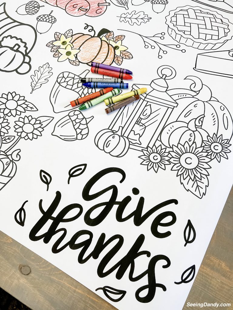 give thanks coloring sheet