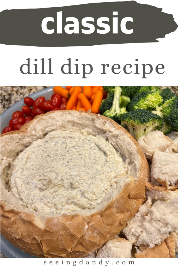 classic dill dip recipe bread bowl