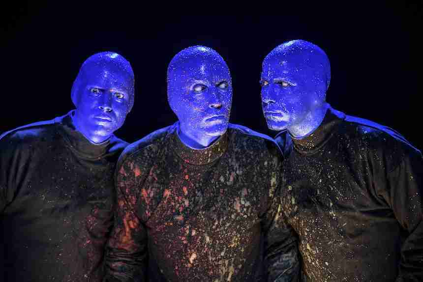 blue man group trio portrait