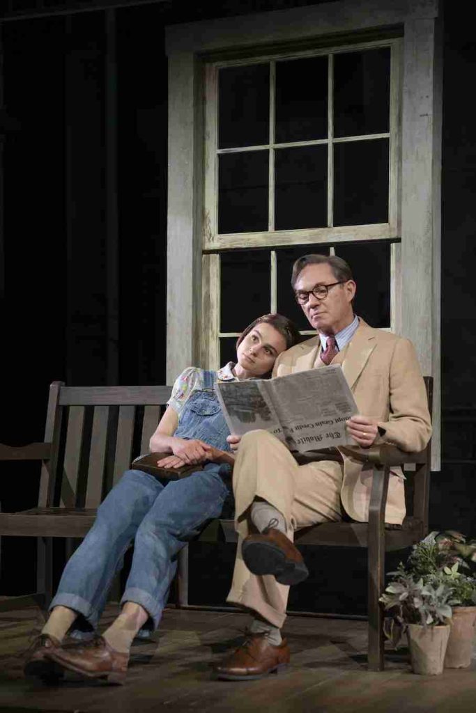 scout and atticus on porch to kill a mockingbird play