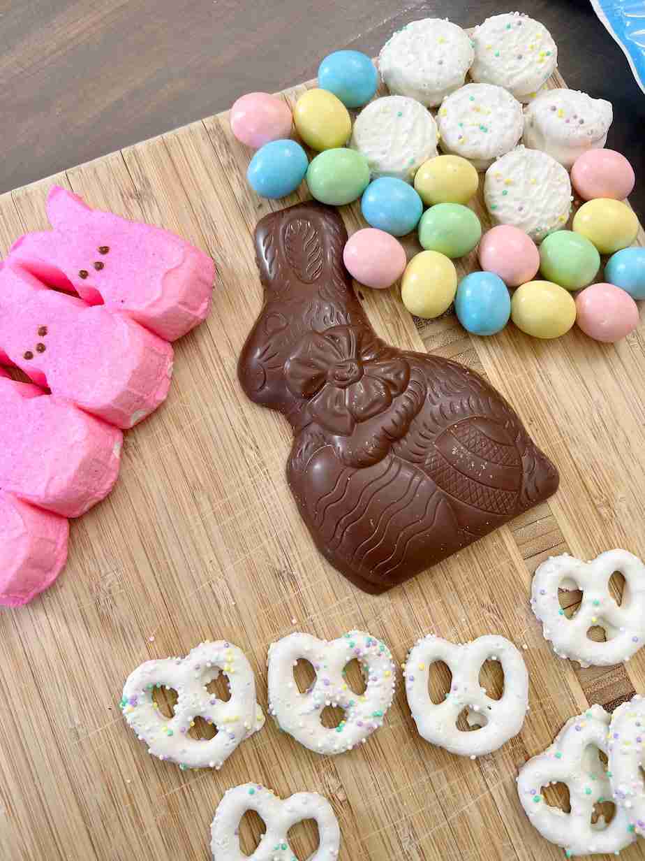 diy easter candy charcuterie board