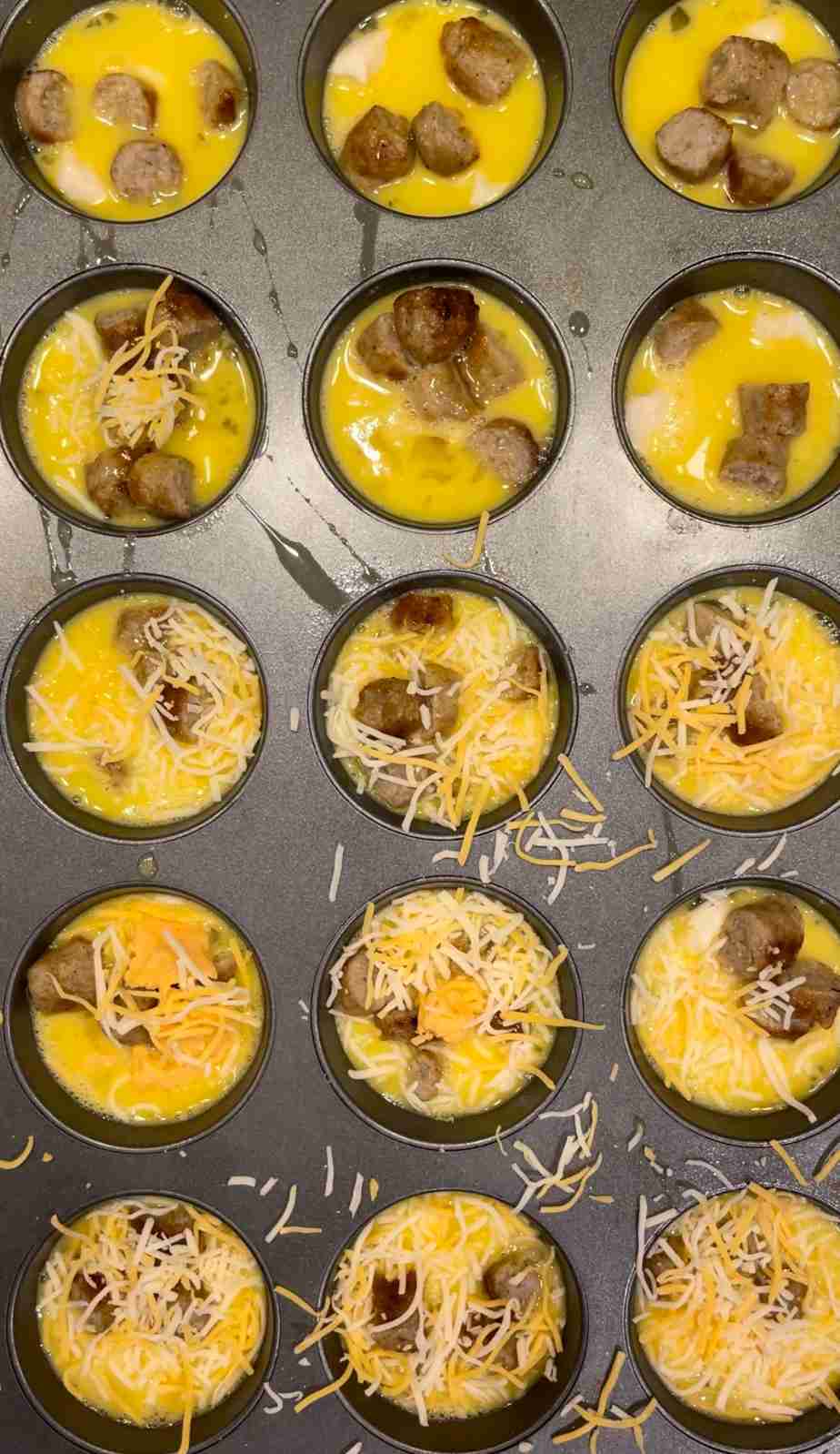 sausage egg and cheese mini muffins