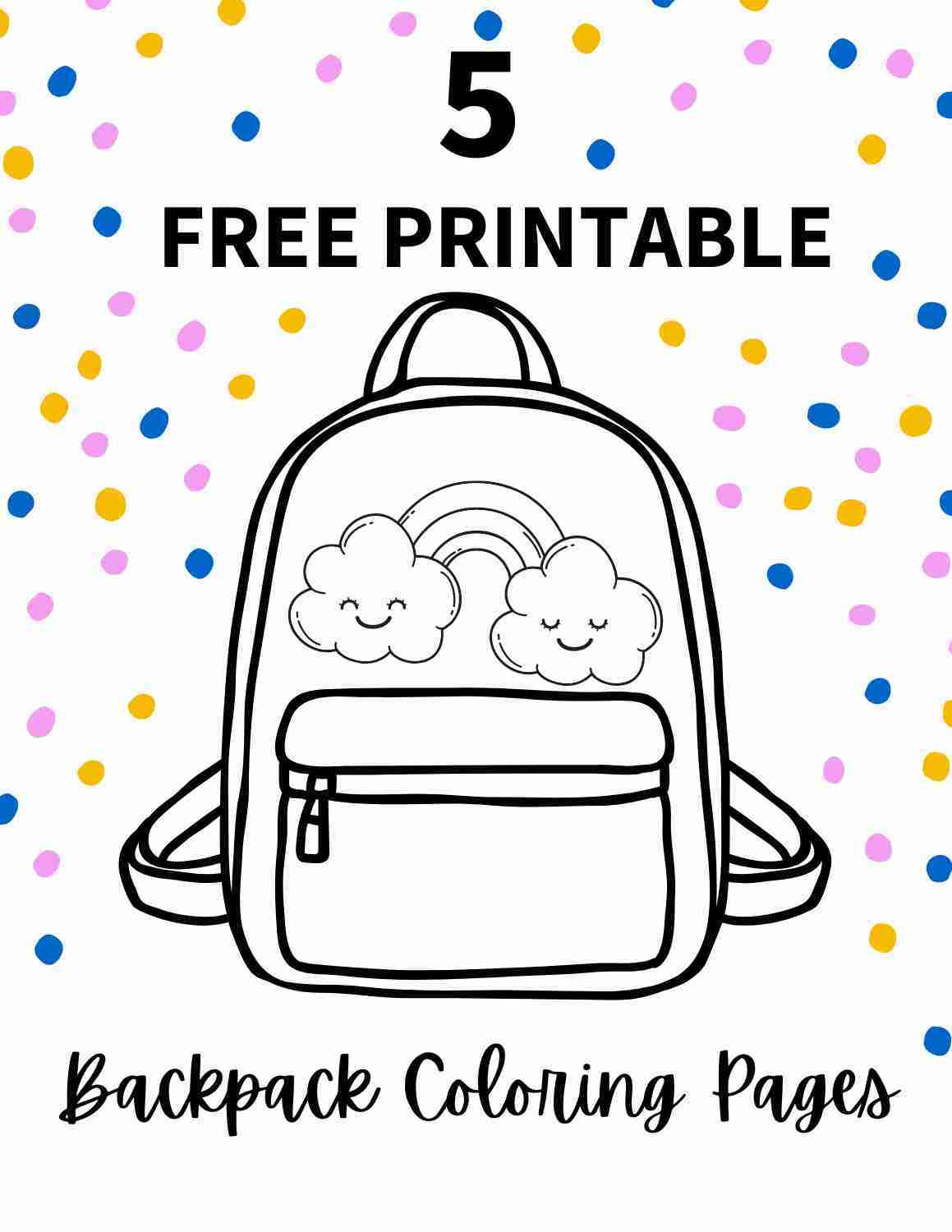 free printable backpack coloring pages
